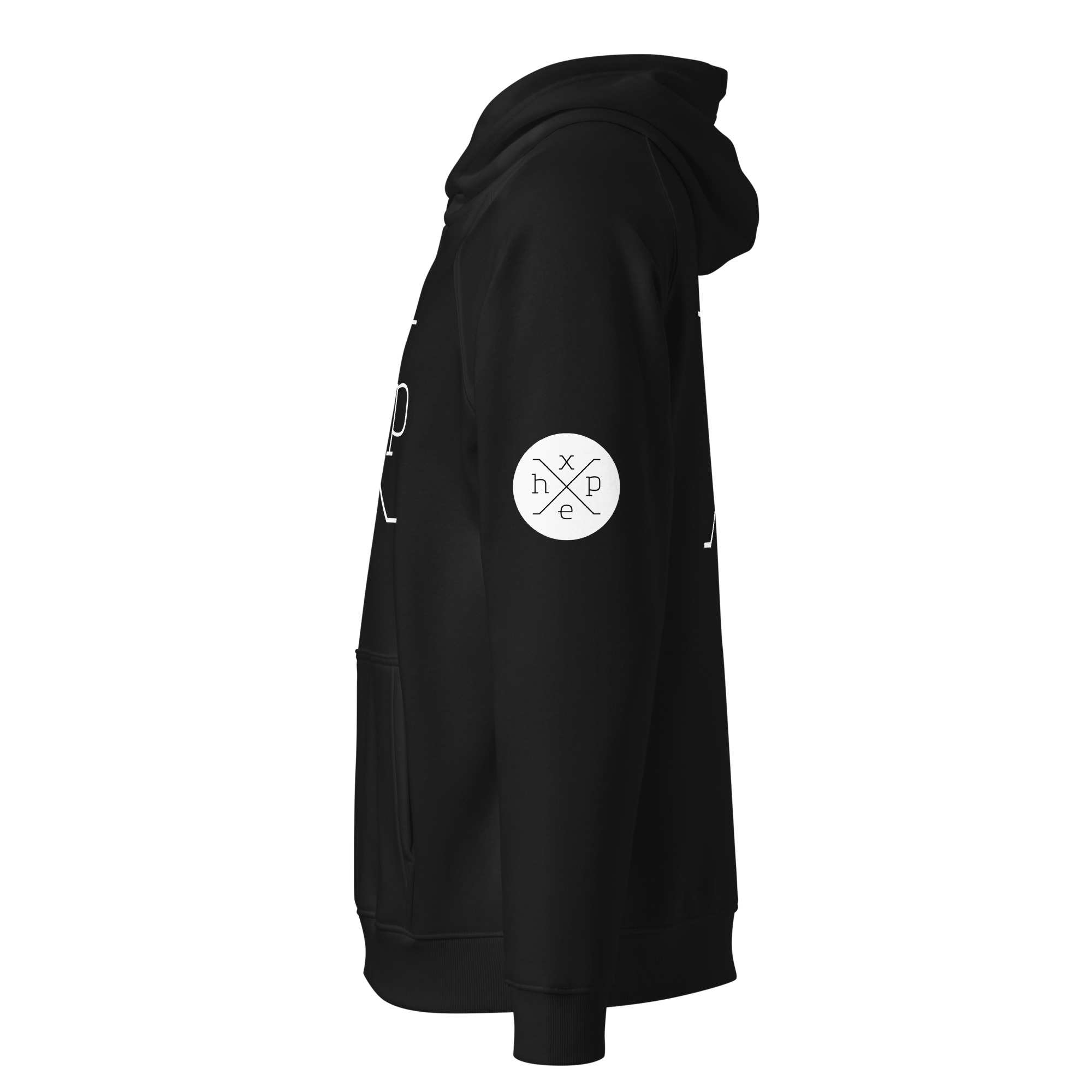 Unisex eco raglan hoodie - Black - Image 2
