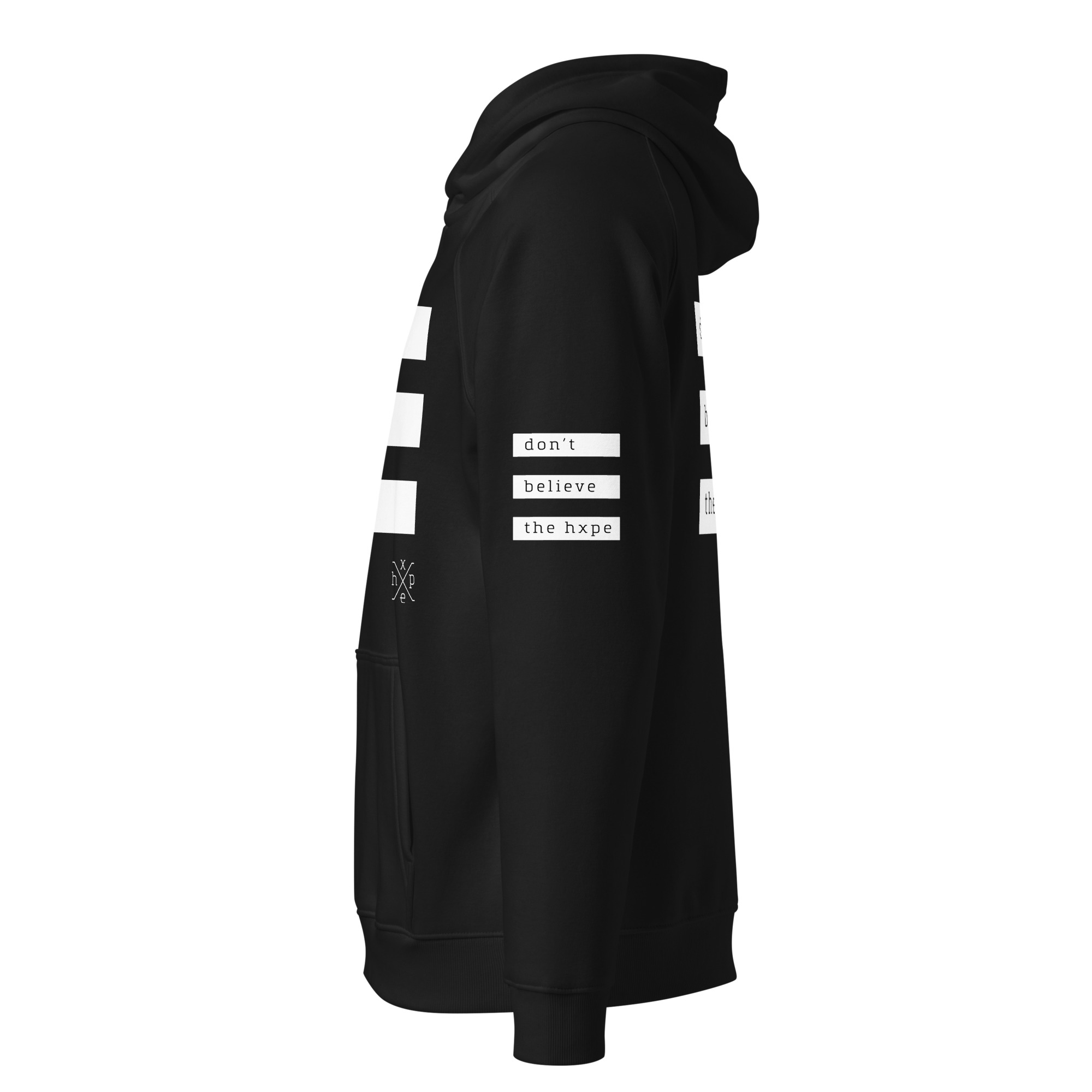 Unisex eco raglan hoodie - Black - Image 2