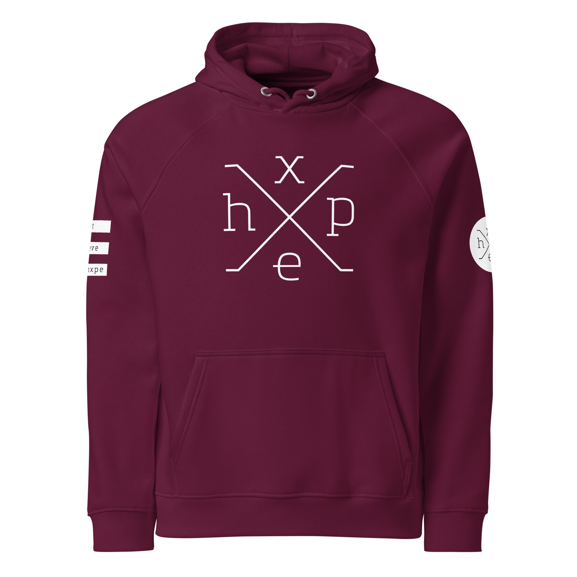 Unisex eco raglan hoodie - Color