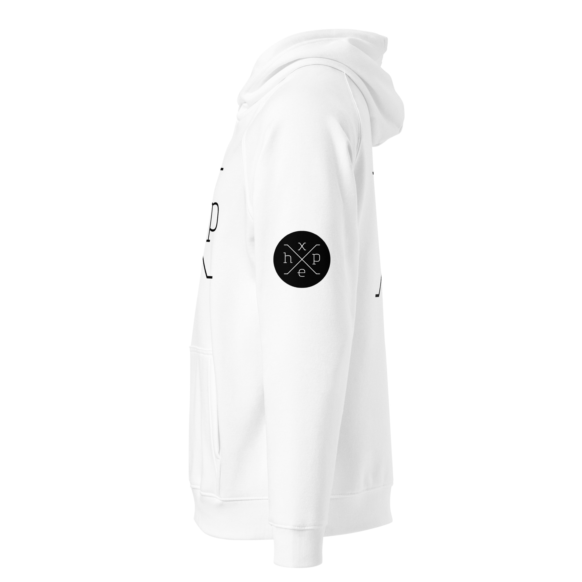 Unisex eco raglan hoodie - White - Image 2