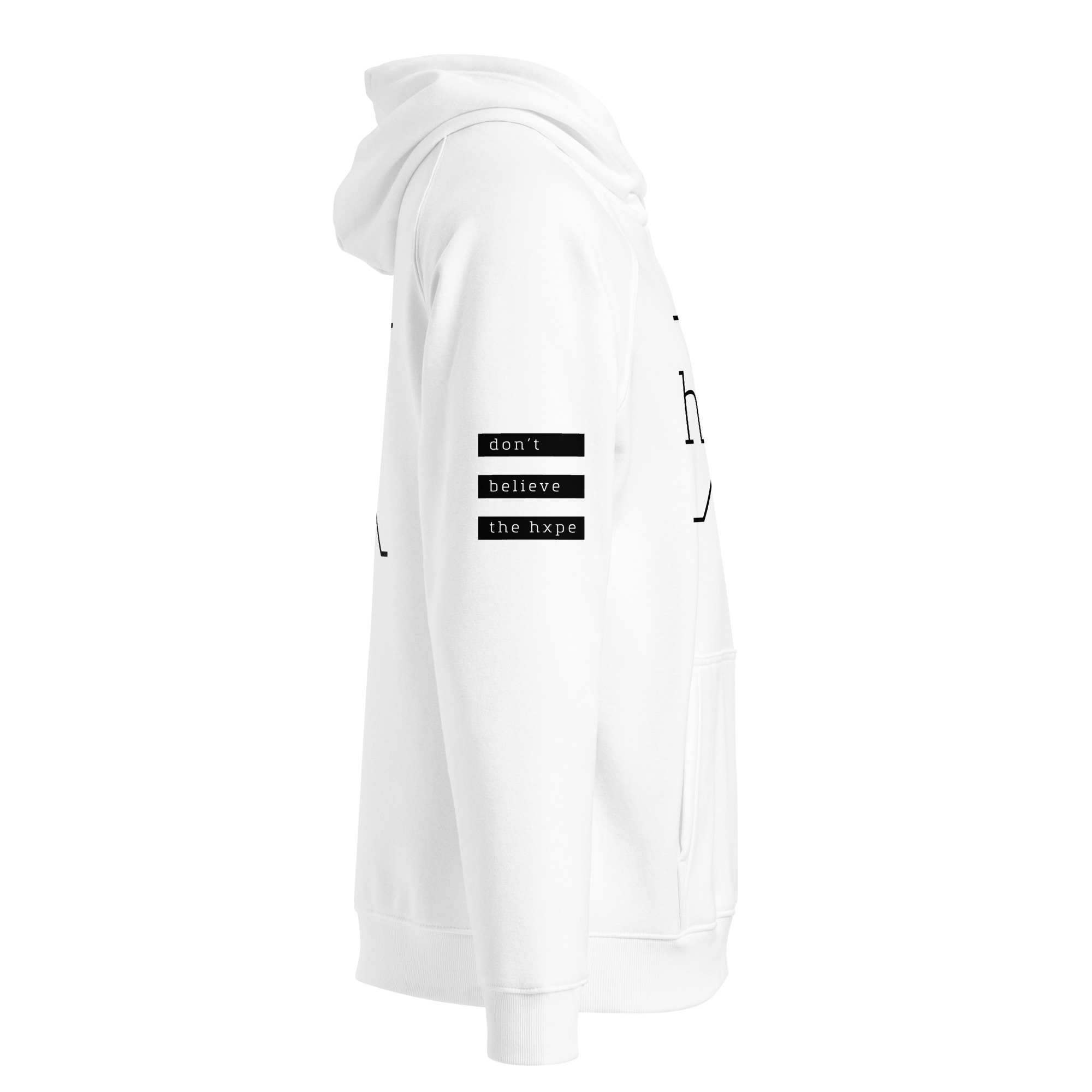 Unisex eco raglan hoodie - White - Image 3